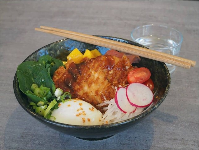 Katsu-bowl med grönsaker